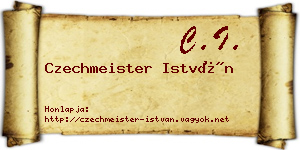 Czechmeister István névjegykártya